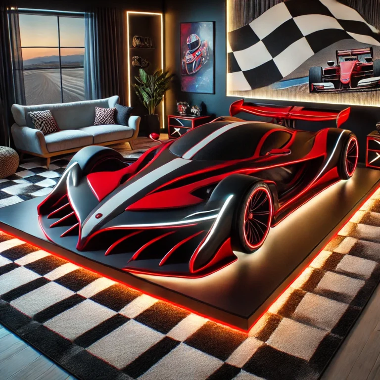 king size race car bed