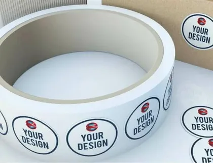 Custom Oval Roll Labels