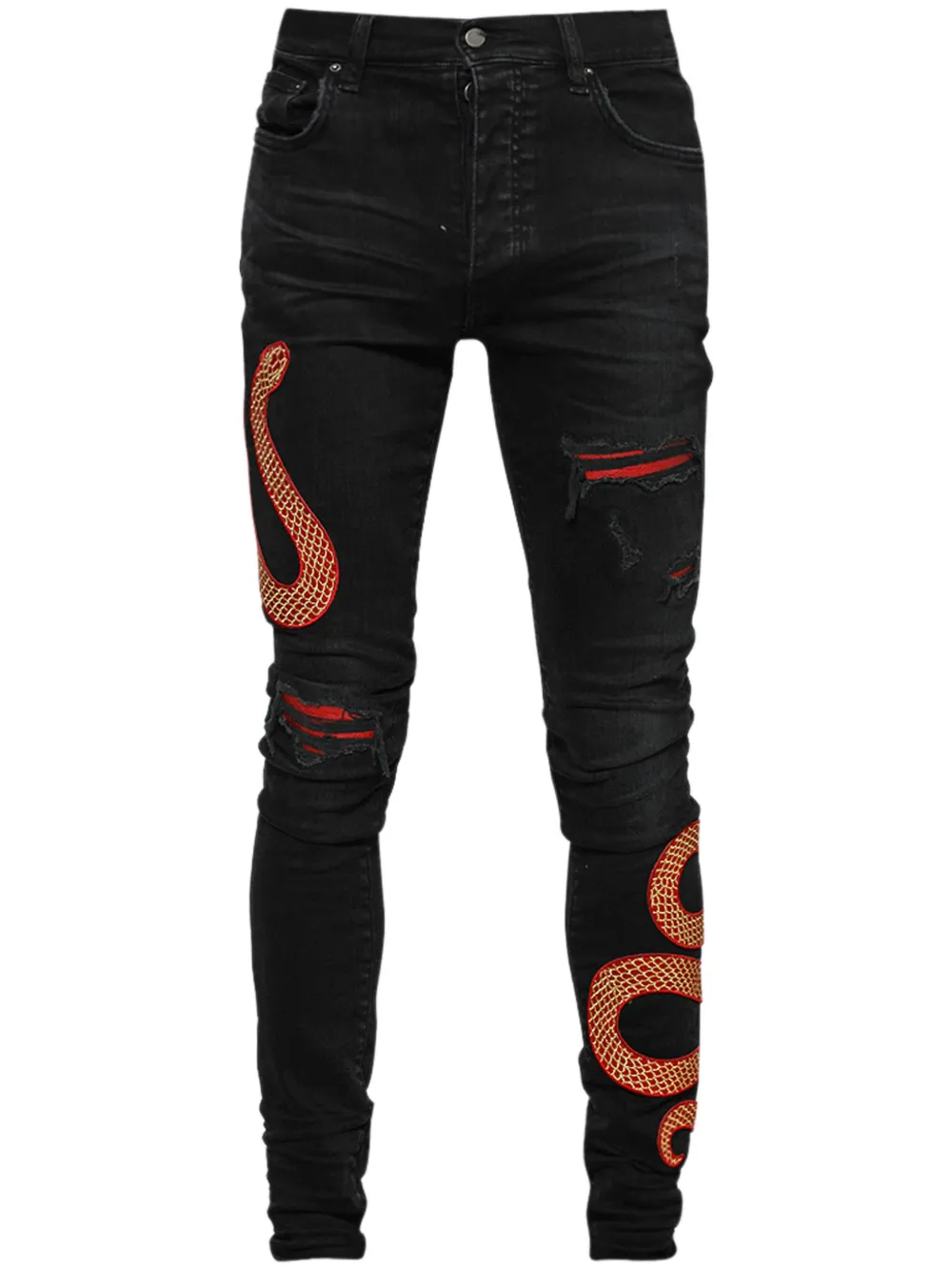 Ripped Purple Jeans