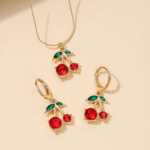 Red Cherry Pendant Necklaces