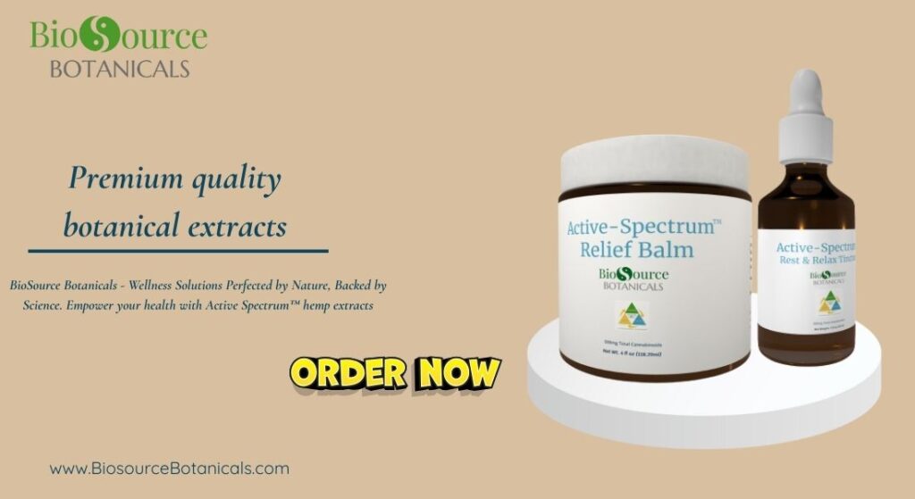Premium quality botanical extracts