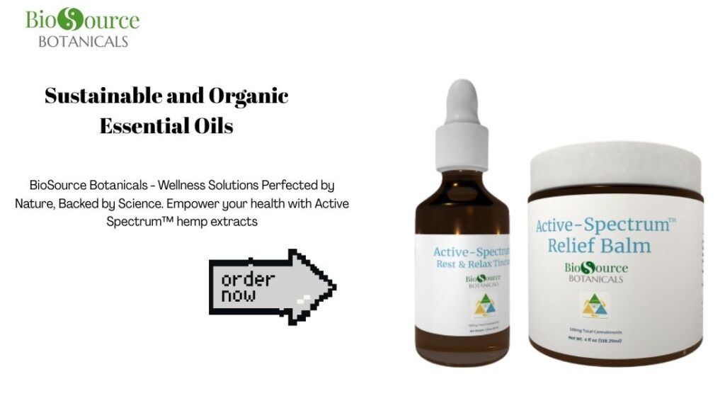 Sustainable and Organic Essential Oils
