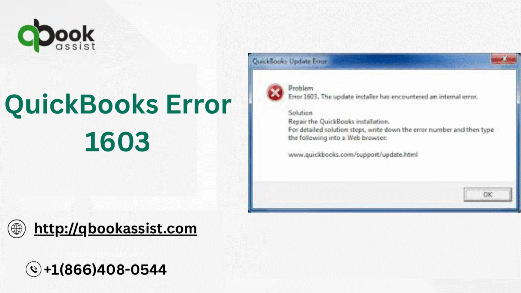 QuickBooks Error 1603