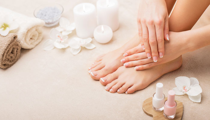 home pedicure and manicure
