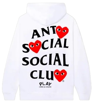ASSC X COMME des GARCONS White Hoodie