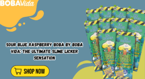 sour blue raspberry boba