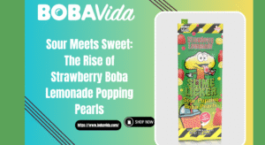 strawberry boba lemonade