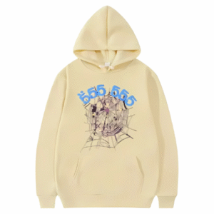 Sp5der-555555-Angel-Number-Khaki-Hoodie