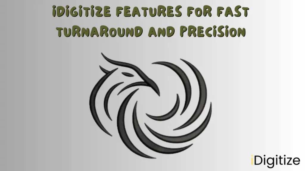 iDigitize Features for Fast Turnaround and Precision
