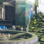 interior view of a steel factory