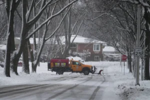 snow plowing