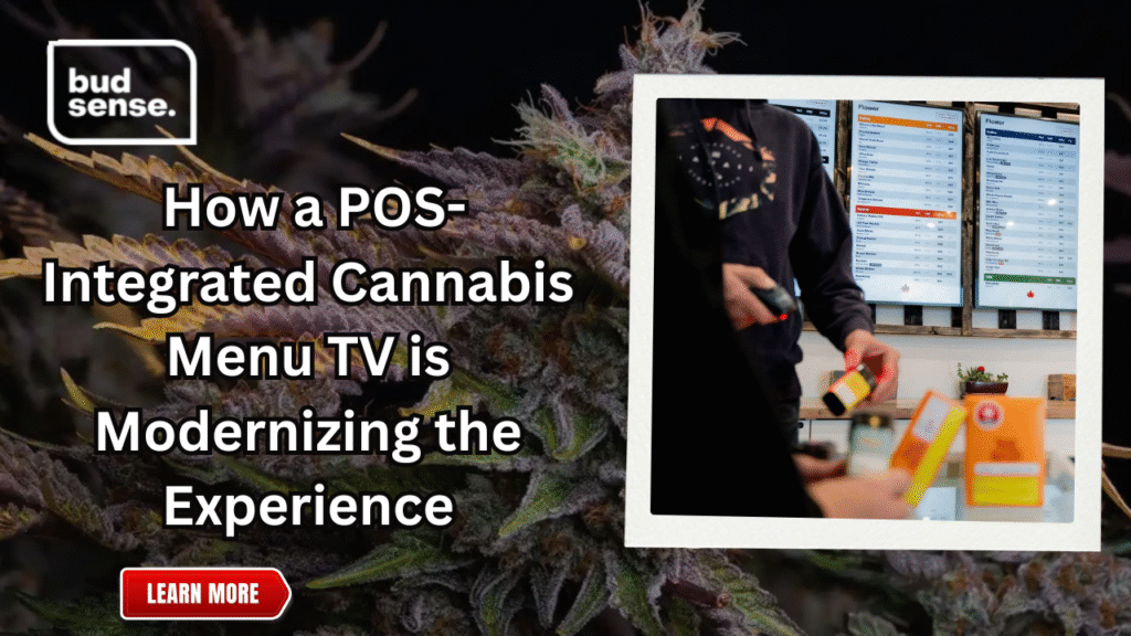 pos-integrated cannabis menu tv