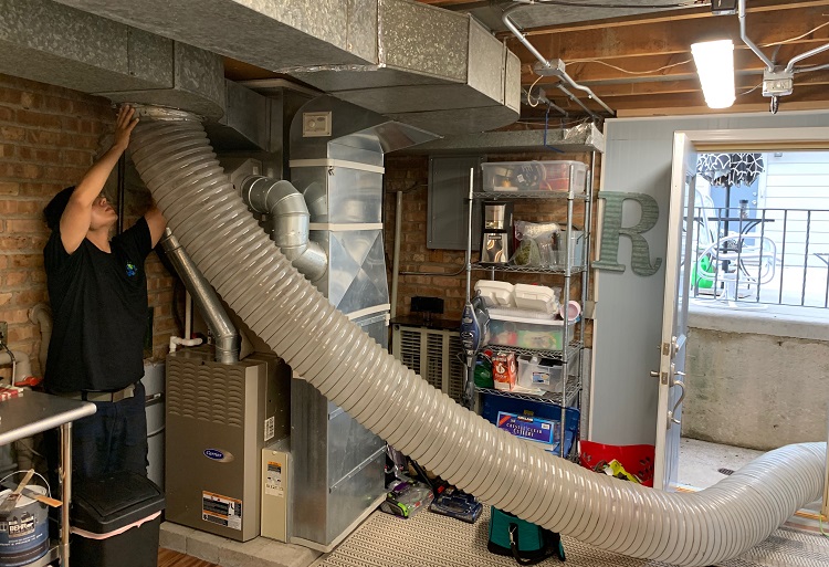 Negative Pressure Air Duct Cleaning