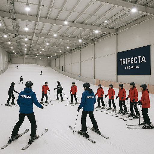 Skiing Indoors in Singapore