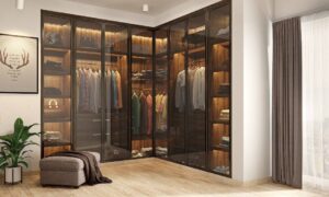 floor-to-ceiling-wardrobe-design-with-glass-shutters