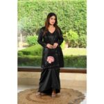 Black dhoti set
